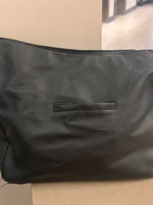 London Fog Black Pebbled Leather Shoulder Bag Preowned thumbnail 4