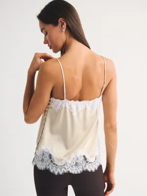 Abercrombie satin lace cami thumbnail 2