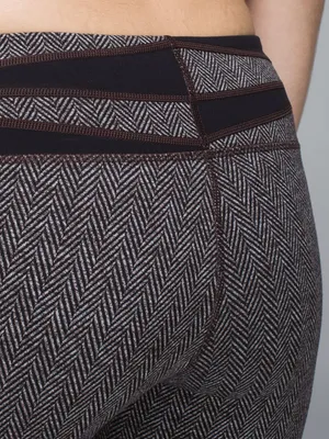 Lululemon Wunder Under Leggings Giant Herringbone Heathered Black SZ‎ 6 thumbnail 7