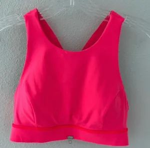 Lululemon Fast & Free Bra (Nulux) Razzle Size 6 Sports Bra thumbnail 8