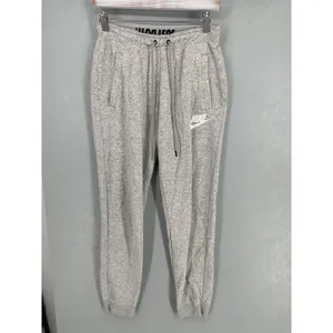 Nike Womens Joggers Gray Heathered Just Do It Waistband Small thumbnail 2