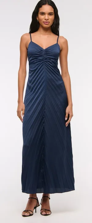 Abercrombie Giselle Pleated Maxi Dress thumbnail 1
