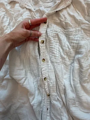 ASOS Crisp White Button-Up Relaxed Shirt thumbnail 4