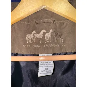 Outback Trading Company Women's Brown Quilted Vest Size‎ Small Equestrian Riding thumbnail 6