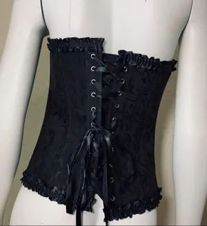 Corset Black Zipper Festival Cosplay New thumbnail 9