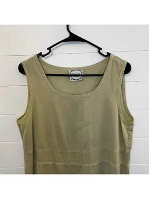 Women’s Vintage Dressing Clio Long Sleeveless Dress Medium Flowy Beach Travel thumbnail 2