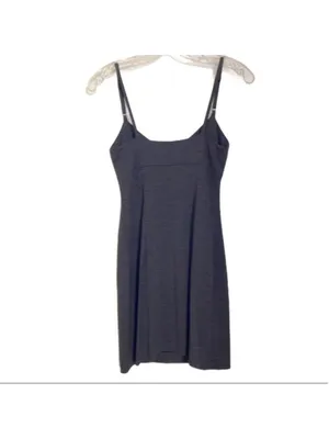 BCBG Gray Sleeveless Dress BCBG grey spaghetti strap dress adjustable straps S thumbnail 5