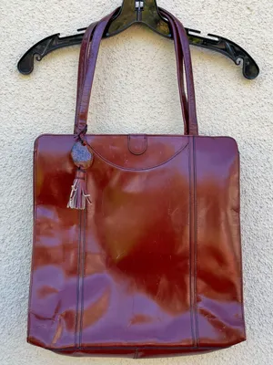 Hobo Intl Reddish Brown Leather Tote Bag Double Handle thumbnail 1