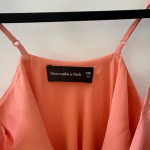 Abercrombie & Fitch Coral-Peach Cowl Neck Maxi Dress thumbnail 4