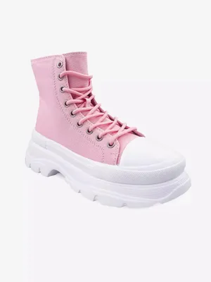 Barnes Elle Pink High-Top Platform Sneakers for Women size 6 thumbnail 7