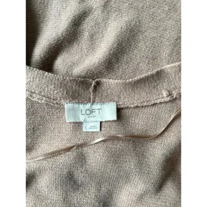 Loft Women's Tan Open Front‎ Long Cardigan Size Large thumbnail 6
