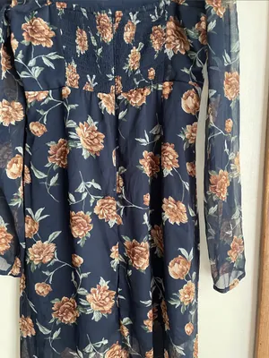 Abercrombie & Fitch Emerson Chiffon Long Sleeves Midi Floral Dress thumbnail 12