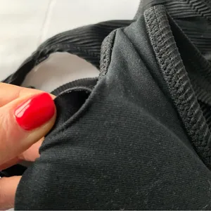 Old Navy Black Ribbed Bikini Top thumbnail 6