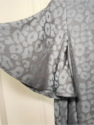 Show Me‎ Your Mumu XS Charcoal Leopard Print Mini Dress Whimsigoth Indie Sleaze thumbnail 7