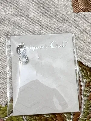 Origami Owl Silver Crystal Infinity Hair Pin thumbnail 2