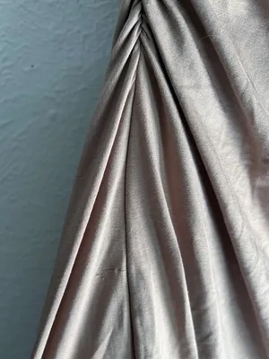 Abercrombie & Fitch Ava Knit Modal Blend Ruched Maxi Dress Taupe Small thumbnail 9