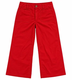 maeve colette pants 31 cropped wide leg pants Red Linen Blend Patch Pockets thumbnail 1