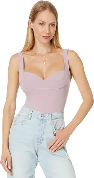 Free people women’s dusk to dawn bodysuit NWT size S in dawn pink thumbnail 2