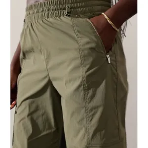 Athleta M Cascade Cargo Poplin Pant Moss Medium thumbnail 4
