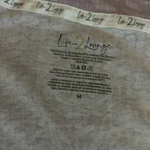 Lavender Patterned Sleepwear Set Purple Size M thumbnail 5