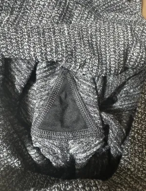 Lululemon Estimated size 0 or 2 Wunder Under Leggings Roll Down Coco Pique Black thumbnail 5