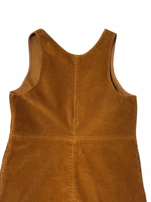 Free People Rolling Thunder Corduroy Mini Dress in Cinnamon Brown Womens S thumbnail 7