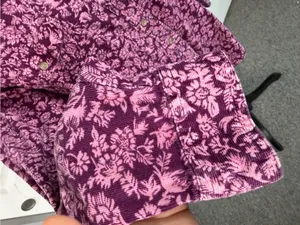 In Good Company Sz L Floral Corduroy Button Down Shirt Cotton NWOT 100% cotton thumbnail 7