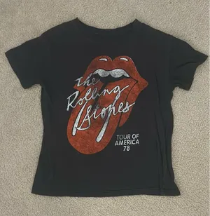 The Rolling Stones Black Graphic T-Shirt thumbnail 1