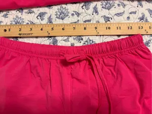 Ekouaer women’s size Small Hot Pink Pajamas shorts and short sleeve top COTTON thumbnail 7