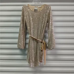 Dress Forum Sequin Dress Women Small Gold Formal Evening Cocktail Party Wedding thumbnail 5