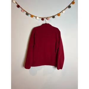 L.L. Bean red fleece jacket thumbnail 2