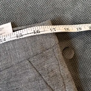 Banana Republic Sexy‎ Sloan Trouser Pants Black White Size 10 Short MicroPrint thumbnail 11