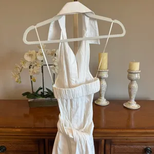 MISA Los Angeles Jessika White Halter Dress NWT Size M thumbnail 12