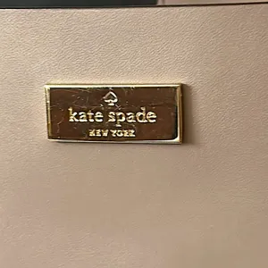 Kate Spade Authentic Gorgeous Light Gray/Taupe Leather Bag Purse 🌺🌺 thumbnail 3