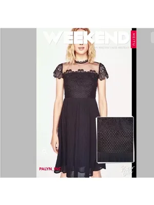 ZARA BLACK‎ GUIPURE LACE MIDI DRESS SHEER size Small thumbnail 3