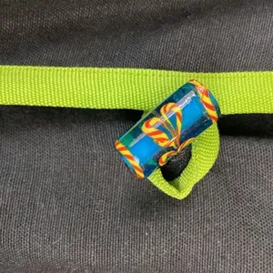 Indigo Moon Black Jacket Lime Green Trim & Appliqué Stars Magic Vintage Large thumbnail 5