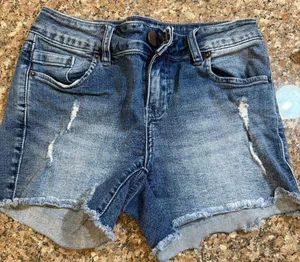 O'Neill Women's Denim Shorts Size 24 Distressed Frayed Hem thumbnail 1