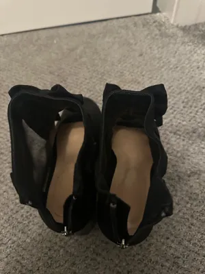 Black open toe Dress Shoes Size 9 thumbnail 2