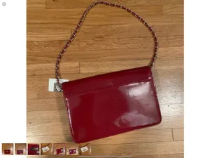 Anne Klein New red  patent bag. thumbnail 4
