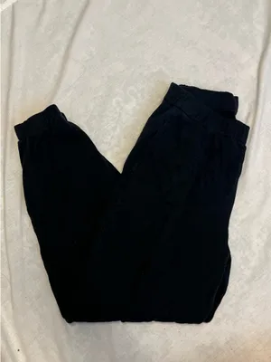 Hollister black baggy cuffed sweatpants S thumbnail 1