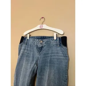 Isabel Maternity By Ingrid & Isabel Cropped Vintage Straight Jeans Woman’s Size thumbnail 4