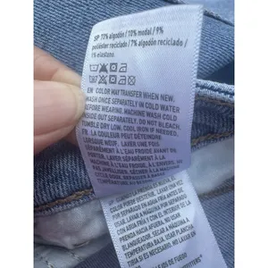 American Eagle Mom Straight Distressed Jeans Medium Wash Stretch‎ Size 4 Regular thumbnail 14