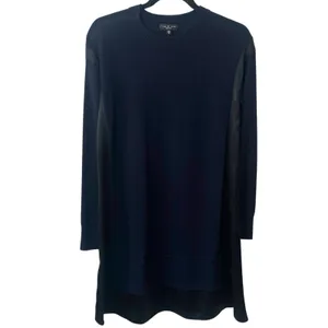 Rag & Bone‎ Sadie Merino Wool & Silk Navy Black Mini Dress Luxury Old Money XS thumbnail 2