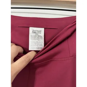 Girlfriend Collective Women’s High Rise Ankle Leggings Burgundy Size S Yoga thumbnail 4