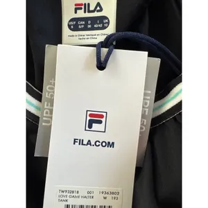 FILA Womens Love Game Halter Tank‎ Top Black UPF 50+ SMALL NWT Athletic Tennis thumbnail 9