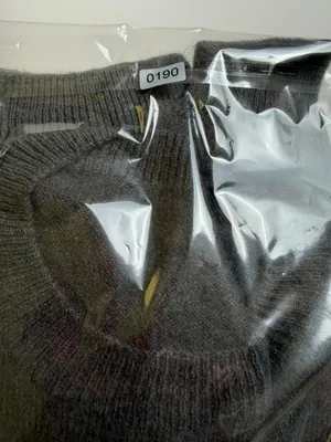 Preppy Basic Dark Grey Stretchy Crewneck Long Sleeve Knit Sweater thumbnail 5