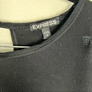 EXPRESS Open-Back lightweight Dress‎ Blk S thumbnail 2