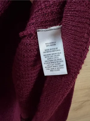 Express Women's Burgundy Wine Twist-Front Knit Layering Sweater XS thumbnail 5