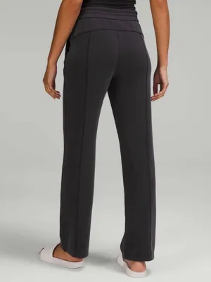 Lululemon Softstreme High Rise Pants Womens 4 Black Wide Leg Lounge Casual thumbnail 2