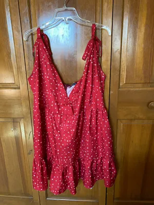 Bloom Chic Red Polka Dot Dress  thumbnail 3
